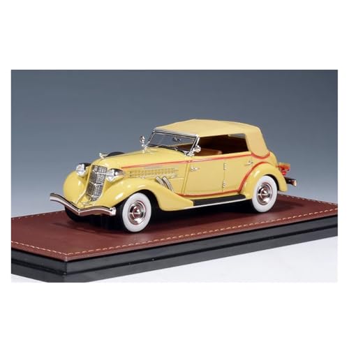 Miniaturmodelle 1:43 Für Auburn 851 1935 Supercharged Phaeton Legierung Auto Modell Hobby Sammlung Statische Ornamente Souvenir Fertigmodell(Yellow) von CHENXIAOLAN