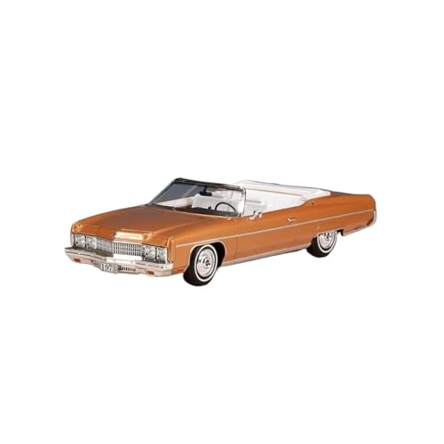 Miniaturmodelle 1:43 Für Chevrolet Caprice Classic Cabrio 1973 Statisches Automodell Metallfahrzeugsammlung Fertigmodell(Orange-Convertible) von CHENXIAOLAN