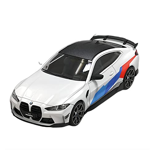 Miniaturmodelle Für BMW M4 1 64 Legierung Automodell Metall Druckguss Fahrzeug Kuchen Dekoration Display Fertigmodell(Weiß) von CHENXIAOLAN