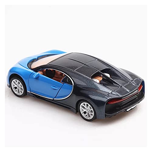 CHENXIAOLAN Miniaturmodelle Für Bugatti Chiron Zurückziehen 1 36 Kinderspielzeug Diecast Legierung Metall Auto Modell Sammlung Simulation Auto Fertigmodell(Blau) von CHENXIAOLAN