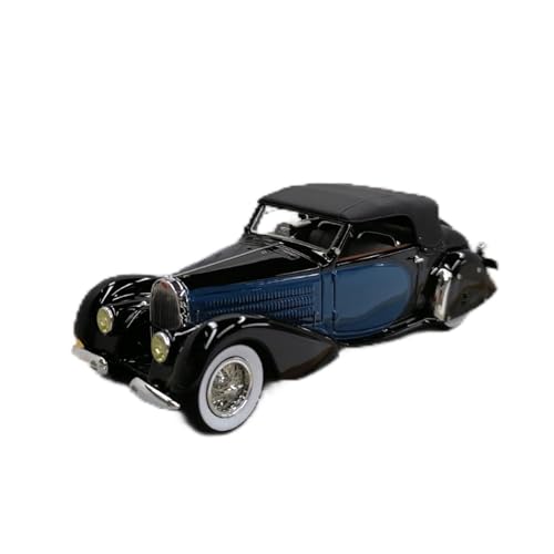 Miniaturmodelle Für Bugatti Typ 57 1936 1:43 Oldtimermodell Aus Kunstharz Miniatur-Replika-Fahrzeuge Für Die Erwachsenensammlung Fertigmodell(Black roof) von CHENXIAOLAN