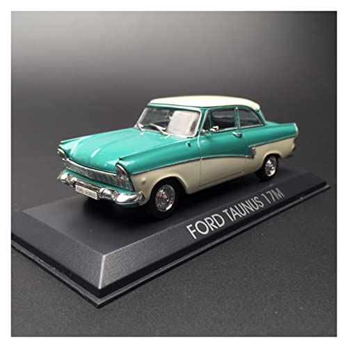 CHENXIAOLAN Miniaturmodelle Für Ford Taunus 17M 1 43 Alu-Oldtimer-Modell Diecast Fahrzeuge Kuchendekoration Ornament Fertigmodell von CHENXIAOLAN