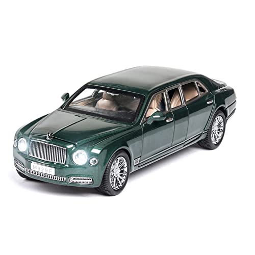 Miniaturmodelle Für Mulsanne Extended Car 1 24 Lernspielzeugautomodell Aus Legierungsmaterial Für Kinder Mit Sound Und Licht Fertigmodell(Grün) von CHENXIAOLAN