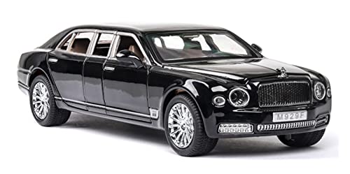 Miniaturmodelle Für Mulsanne Extended Car 1 24 Lernspielzeugautomodell Aus Legierungsmaterial Für Kinder Mit Sound Und Licht Fertigmodell(Schwarz) von CHENXIAOLAN