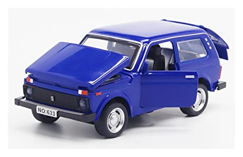 CHENXIAOLAN Miniaturmodelle Für Russian Classic Car 1 32 Hochsimuliertes Automodell Spielzeug Kinderheimdekoration Fertigmodell(Blau) von CHENXIAOLAN