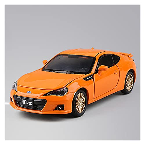 Miniaturmodelle Für Subaru BRZ 1 32 Simulation Diecast Alloy Automodell Sound Und Licht Pull Back Kinderspielzeug Sammlerstücke Fertigmodell(Orange) von CHENXIAOLAN