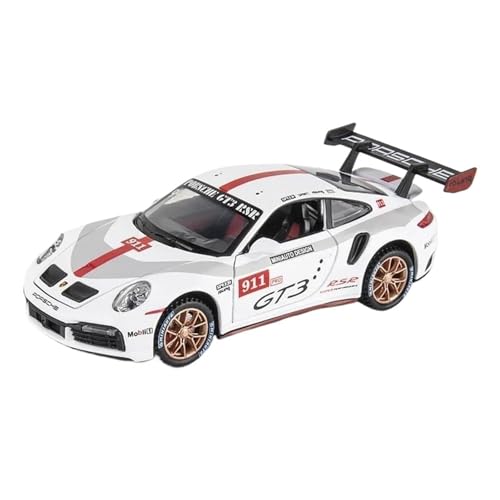 Miniaturmodelle Legierung Modell 1 32 Für Porsche 911 GT3 Metall Supercar Sound Und Licht Pull Back Auto Junge Spielzeug Fertigmodell(Rot) von CHENXIAOLAN