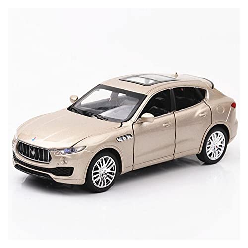 Miniaturmodelle Legierungsmodell Auto Sammlung Spielzeug 1 32 Simulation Für Maserati SUV Ziehen Sie Mit Dem Sound- Und Leichten Druckguss-Auto Zurück Fertigmodell(Gold) von CHENXIAOLAN