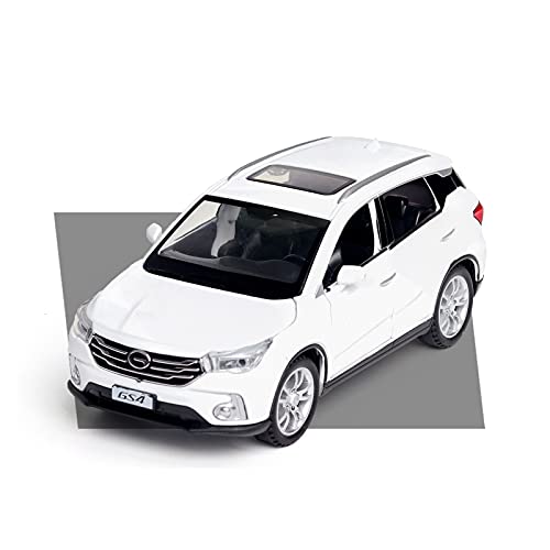 CHENXIAOLAN Miniaturmodelle Maßstab 1 32 Für Trumpchi GS4 Zurückziehen Mit Sound Und Licht Automodellbausatz Simulation Legierung Auto Diecast Car Fertigmodell(Weiß) von CHENXIAOLAN