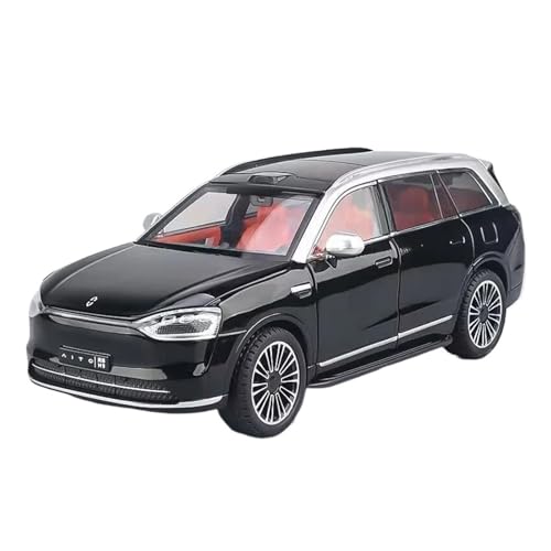 CHENXILONG Auto-Montagesatz 1:24 Für SERES AITO M9 SUV Legierung Auto Modell Diecast Metall Miniatur Auto Sound Licht Sammlerstücke Fahrzeug Geschenk Bürodekoration(Schwarz) von CHENXILONG