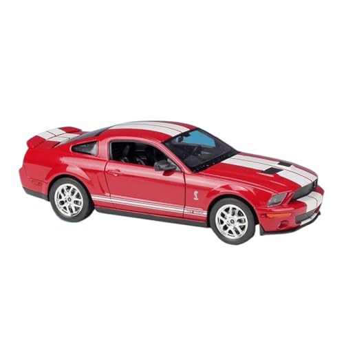 CHENXILONG Auto-Montagesatz 1:24 Für Shelby Cobra GT500 2007 Legierung Skala Auto Modell Diecast Metall Spielzeug Fahrzeuge Sammlung Ornamente Auto Geschenk Bürodekoration(Rot) von CHENXILONG