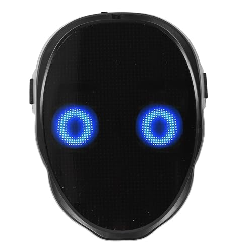 CHEOTIME LED-Maske, leuchtende Maske mit Gestenerkennung, Unisex-LED-beleuchtete Gesichtstransformationsmaske für Festival, DJ, Cosplay, Halloween, Kostüm, Maskerade, Partys, Weihnachtse von CHEOTIME