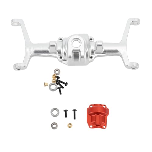 CHEOTIME RC-Auto-Achsgehäuse-Set Vorne aus Aluminiumlegierung, Ersetzt Original-Achsengehäuse Für HOBBYPLUS 1/18 4WD CP18P RC-Auto(Silber) von CHEOTIME