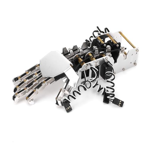 CHEOTIME Roboterhand-Kit, Maßstab 1:1, analoger Servo, 5-Finger-Manipulator, rechte mechanische Hand, bionischer Roboter, mechanischer Arm, DIY für die Entwicklung von CHEOTIME