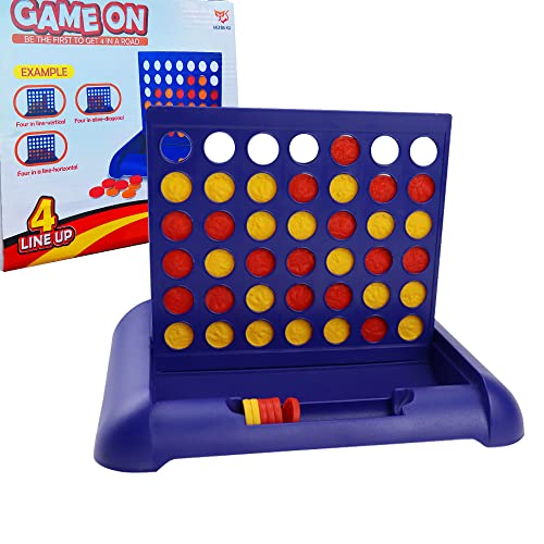 CHEVVY Vier Gewinnt 4 in Einer Reihe Brettspiel Verbinden Sie Vier Spielreihen 22 X 19 X 3,8CM Kinder Brettspiel für Erwachsene 3 4 5 6 7 8 + Jahren Kinder Outdoor von CHEVVY