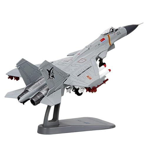 CHEWYZ Für China Air Force J-15 Fighter Aircraft, Legierungsflugzeugmodell Im Maßstab 1:100, Dekorative Sammlergeschenke (Size : Gray) von CHEWYZ