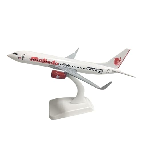 Für Boeing 777-Flugzeuge Der Vereinigten Arabischen Emirate, Modellflugzeuge, Metalldruckguss, Verhältnis 1/300, 20 cm (Size : Malindo B737) von CHEWYZ