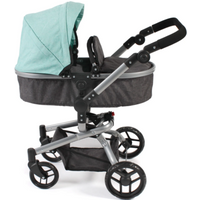 CHIC 2000 593 42 Kombi-Puppenwagen YOLO melange anthrazit-mint von CHIC 2000 BAYER