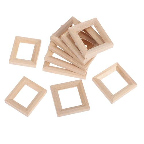 CHICAMPERA 10 Stück Teiliges Mini Holz Bilderrahmen Handgefertigte Miniatur Fotorahmen Unbemalt Langlebig Fein Verarbeitet für Puppenhaus Dekoration und DIY Bastelprojekte CHICAMPERA 10 Stück Teiliges Mini Holz Bilderrahmen Handgefertigte Miniatur Fotorahmen Unbemalt Langlebig Fein Verarbeitet für Puppenhaus Dekoration und DIY Bastelprojekte von CHICAMPERA