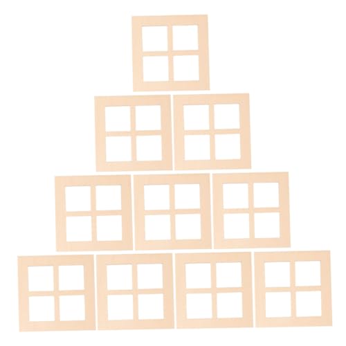 CHICAMPERA 20 Stück Teiliges Miniatur Puppenhausfenster aus Holz DIY Fensterrahmen für Puppenhaus Deko Kreative Mini Fenster für Haus Deko Basteln Garten und Büro Zubehör CHICAMPERA 20 Stück Teiliges Miniatur Puppenhausfenster aus Holz DIY Fensterrahmen für Puppenhaus Deko Kreative Mini Fenster für Haus Deko Basteln Garten und Büro Zubehör von CHICAMPERA