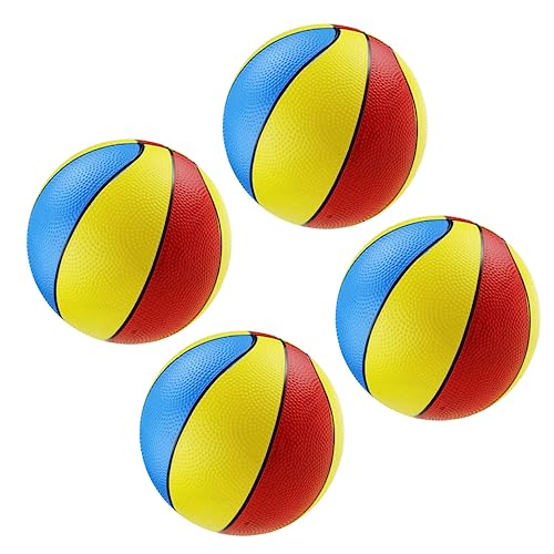 CHICAMPERA 4 Stück Kinderspielzeug Aufblasbarer Ball Kinderbasketball Wasserball von CHICAMPERA