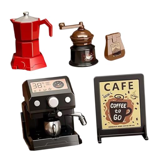 CHICAMPERA 5 Stücke Realistische Mini-kaffeemaschine Spielzeug Für Puppenhaus Miniatur-kaffeemaschine Modell Puppenhaus Zubehör Mini-kaffeegeschirr-Set CHICAMPERA 5 Stücke Realistische Mini-kaffeemaschine Spielzeug Für Puppenhaus Miniatur-kaffeemaschine Modell Puppenhaus Zubehör Mini-kaffeegeschirr-Set von CHICAMPERA
