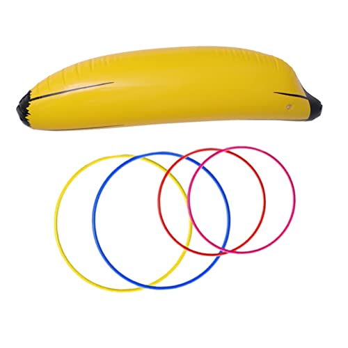 CHICAMPERA 5stücke Aufblasbares Ringwurfspielzeug Mit Banane Teiliges Aus Robustem PVC Spielzeug Für Partydekoration Inklusive Banane Und Ringen Für Poolpartys Und Festlichkeiten CHICAMPERA 5stücke Aufblasbares Ringwurfspielzeug Mit Banane Teiliges Aus Robustem PVC Spielzeug Für Partydekoration Inklusive Banane Und Ringen Für Poolpartys Und Festlichkeiten von CHICAMPERA