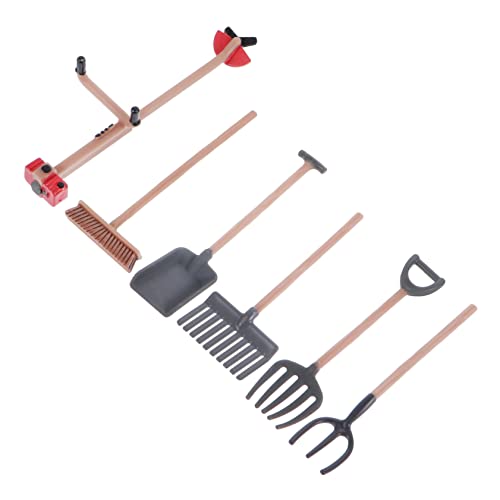 CHICAMPERA 6pcs Simulation Farm Tools Modell Kreatives Mini - Modell Zubehör Sandtischdekor von CHICAMPERA