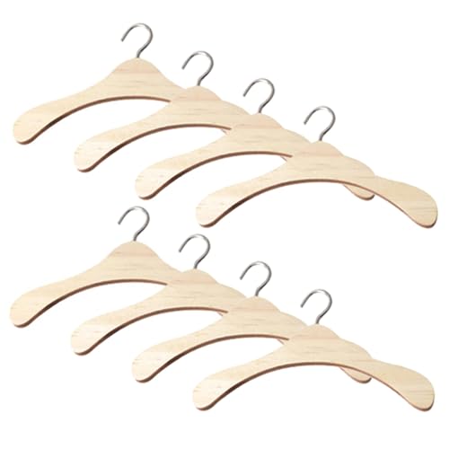 CHICAMPERA 8 Stück Teiliges Holz Kleiderbügel für Puppenhaus Kleine Puppenkleiderbügel zum Aufhängen von Puppenkleidung Platzsparend und Leicht Zubehör für Puppenschrank und Miniaturmöbel CHICAMPERA 8 Stück Teiliges Holz Kleiderbügel für Puppenhaus Kleine Puppenkleiderbügel zum Aufhängen von Puppenkleidung Platzsparend und Leicht Zubehör für Puppenschrank und Miniaturmöbel von CHICAMPERA