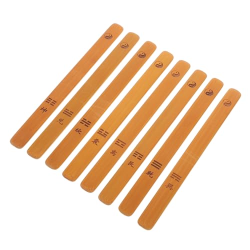 CHICAMPERA 8 Stücke Gravierte Bambus Wahrsagerei Sticks Buddhistischen Stick Wahrsagerei Chinesischen Tanz Sticks Vintage Blank Sticks Für Party Gefälligkeiten von CHICAMPERA