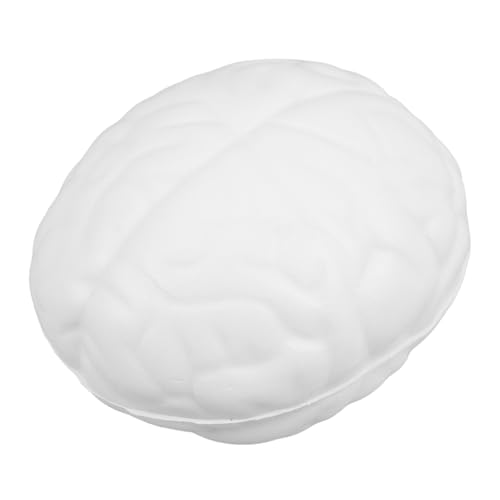 CHICAMPERA Gehirndruck Stressbälle Matschig Sensorische Gehirnform Stress Sensorische Squishy ​​Gefälschtes Herz Stress Dehnbar Anti Stress Emotion Weiß von CHICAMPERA