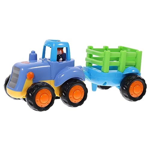 CHICAMPERA Lernspielzeug für kindertraktoren Tractor for spielzeugautos zabawki stymulujące rozwój Spielzeugfahrzeug hühner Toy Cars Kid Toys tretttraktor Blue von CHICAMPERA