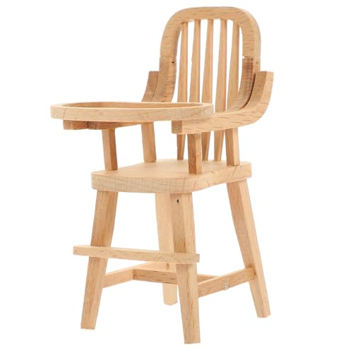 CHICAMPERA Miniatur Puppenhaus Esszimmerstuhl aus Holz Realistisch Gestalteter Miniaturstuhl Glatte Oberfläche Vielseitige Puppenmöbel Dekoration für DIY und Puppenstube CHICAMPERA Miniatur Puppenhaus Esszimmerstuhl aus Holz Realistisch Gestalteter Miniaturstuhl Glatte Oberfläche Vielseitige Puppenmöbel Dekoration für DIY und Puppenstube von CHICAMPERA