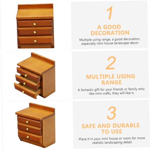 CHICAMPERA Miniatur Puppenhaus Möbel Nachttisch aus Holz Dekoratives Puppenmöbel für Schlafzimmer Realistisches Robustes Einfaches Design Accessoire für Miniatur Wohnszenen CHICAMPERA Miniatur Puppenhaus Möbel Nachttisch aus Holz Dekoratives Puppenmöbel für Schlafzimmer Realistisches Robustes Einfaches Design Accessoire für Miniatur Wohnszenen von CHICAMPERA