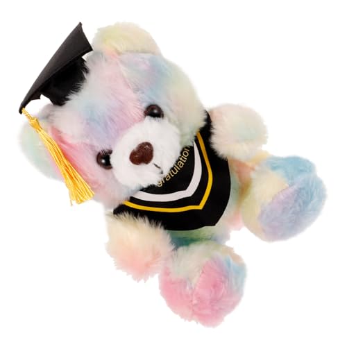 CHICAMPERA Plüsch-abschlussbär Kleines Kuscheltier Sanft mit Doktorhut Niedlicher Abschluss-bär als Geschenk für Absolventen Samtig Weiches Stofftier mit Pp-baumwollefüllung Dekoratives CHICAMPERA Plüsch-abschlussbär Kleines Kuscheltier Sanft mit Doktorhut Niedlicher Abschluss-bär als Geschenk für Absolventen Samtig Weiches Stofftier mit Pp-baumwollefüllung Dekoratives von CHICAMPERA