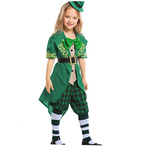 CHICAMPERA St Patrick's Kostüm Mädchenkostüm Süße Halloweenkostüme Für Teenager Mädchen Halloween Kinderkostüme Einhorn Mädchenkostüm Für Outfits Für Mädchen Kinderkleid Kinderkleid von CHICAMPERA