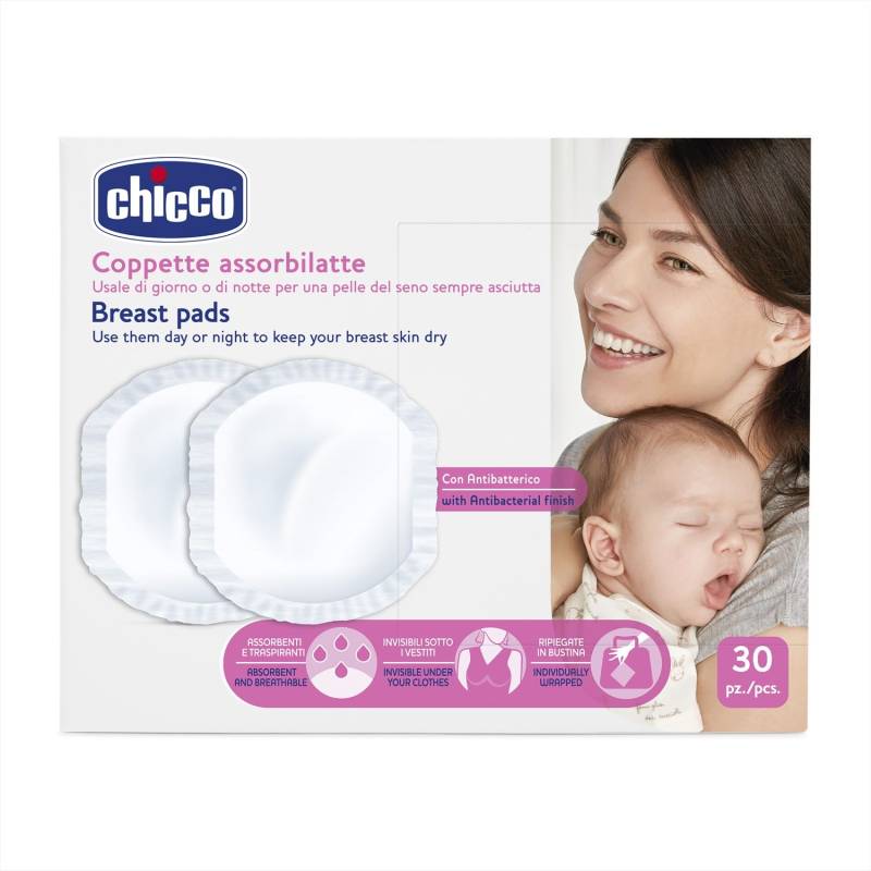 Chicco Akterielle Stilleinlagen Natural Feeling 30 Stück von CHICCO