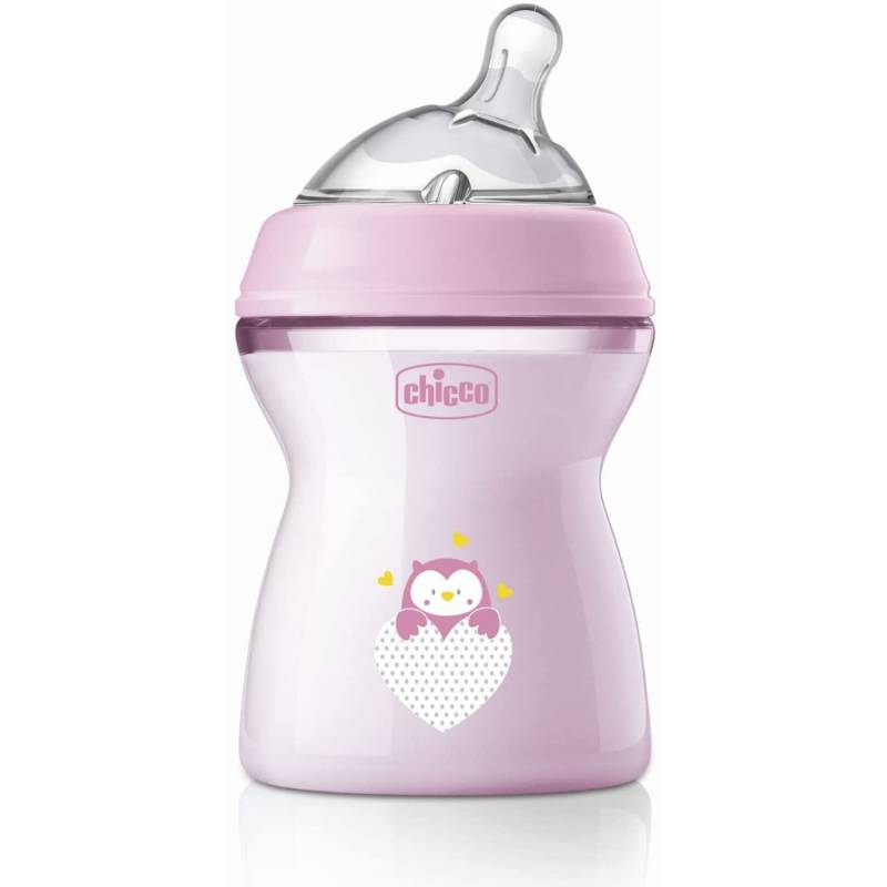 Chicco Bib Natfeel 2m+ Girl 250 Ml Rosa von CHICCO