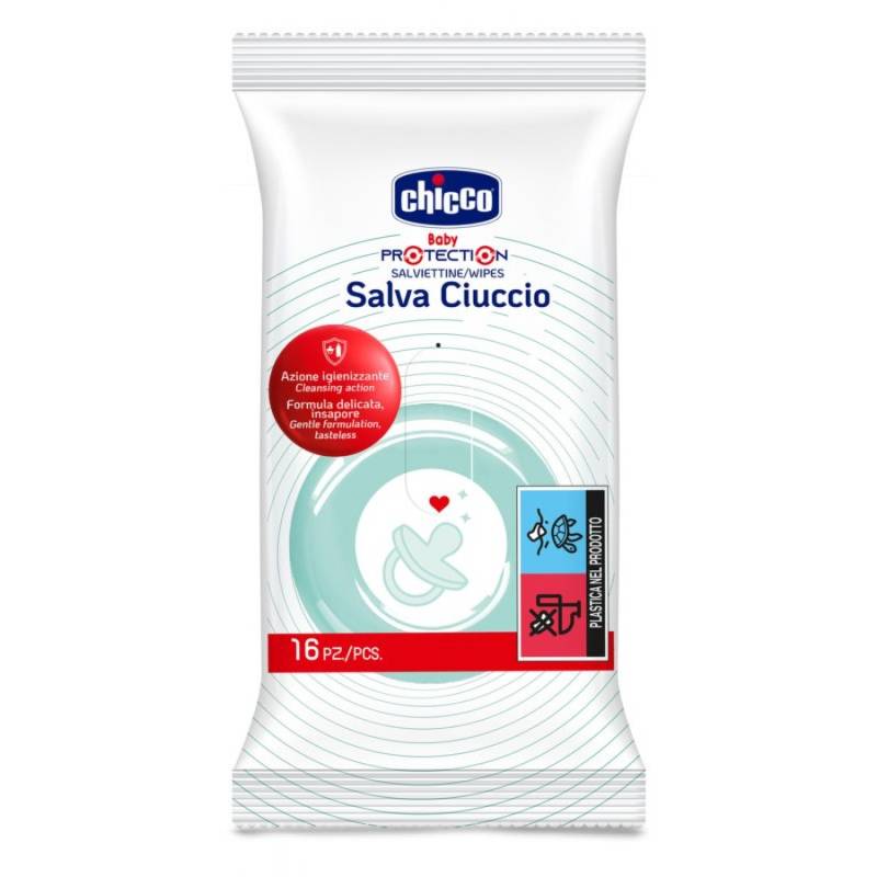 Chicco Desinfektionstücher sparen Schnuller 16 Stk. von CHICCO