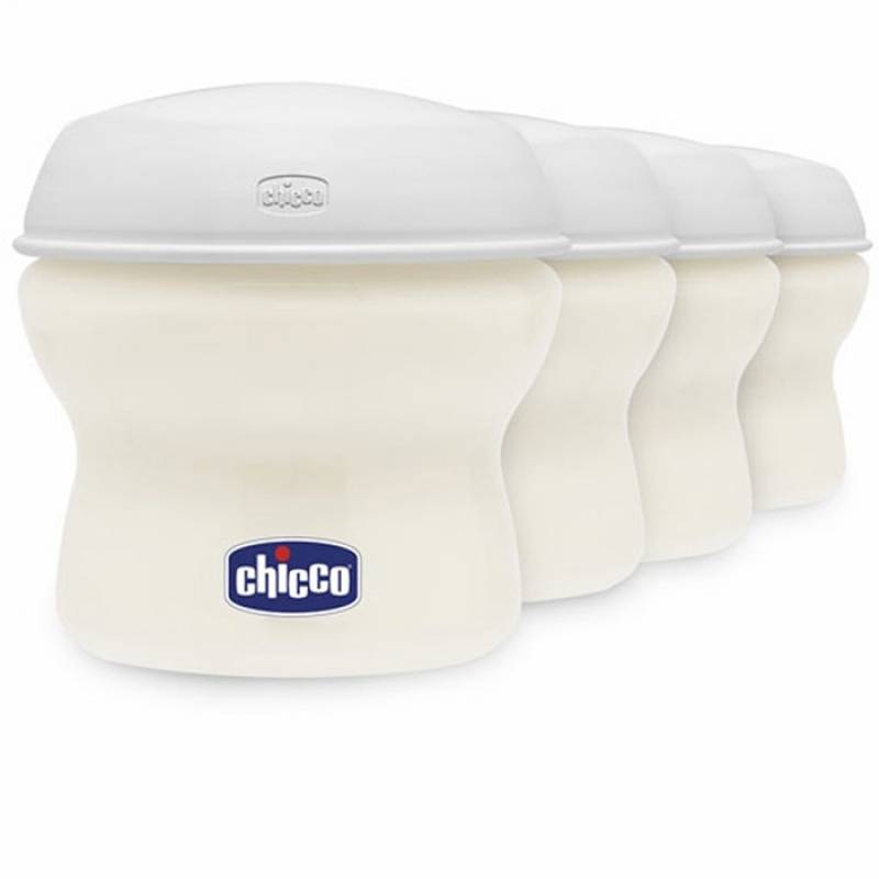 Chicco Milchaufbewahrungsbehälter Step Up New Inklusive Silikonsauger von CHICCO