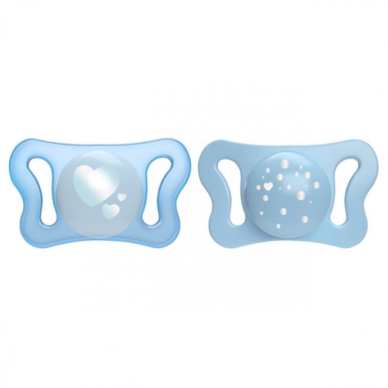 Chicco Physio Luftglühender Schnuller Gummi 2 PCS Grün 0-6m von CHICCO