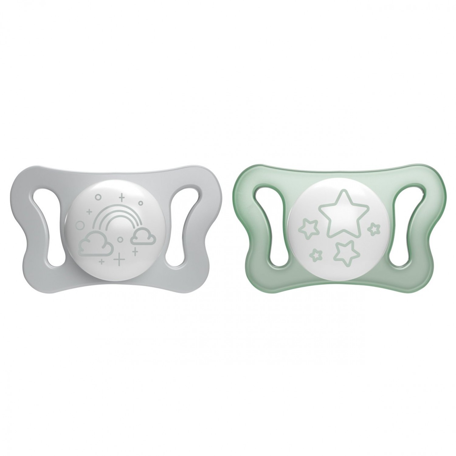 Chicco Physio Luftglühender Schnuller Gummi 2 PCS Grün 0-6m Chicco Physio Luftglühender Schnuller Gummi 2 PCS Grün 0-6m von CHICCO