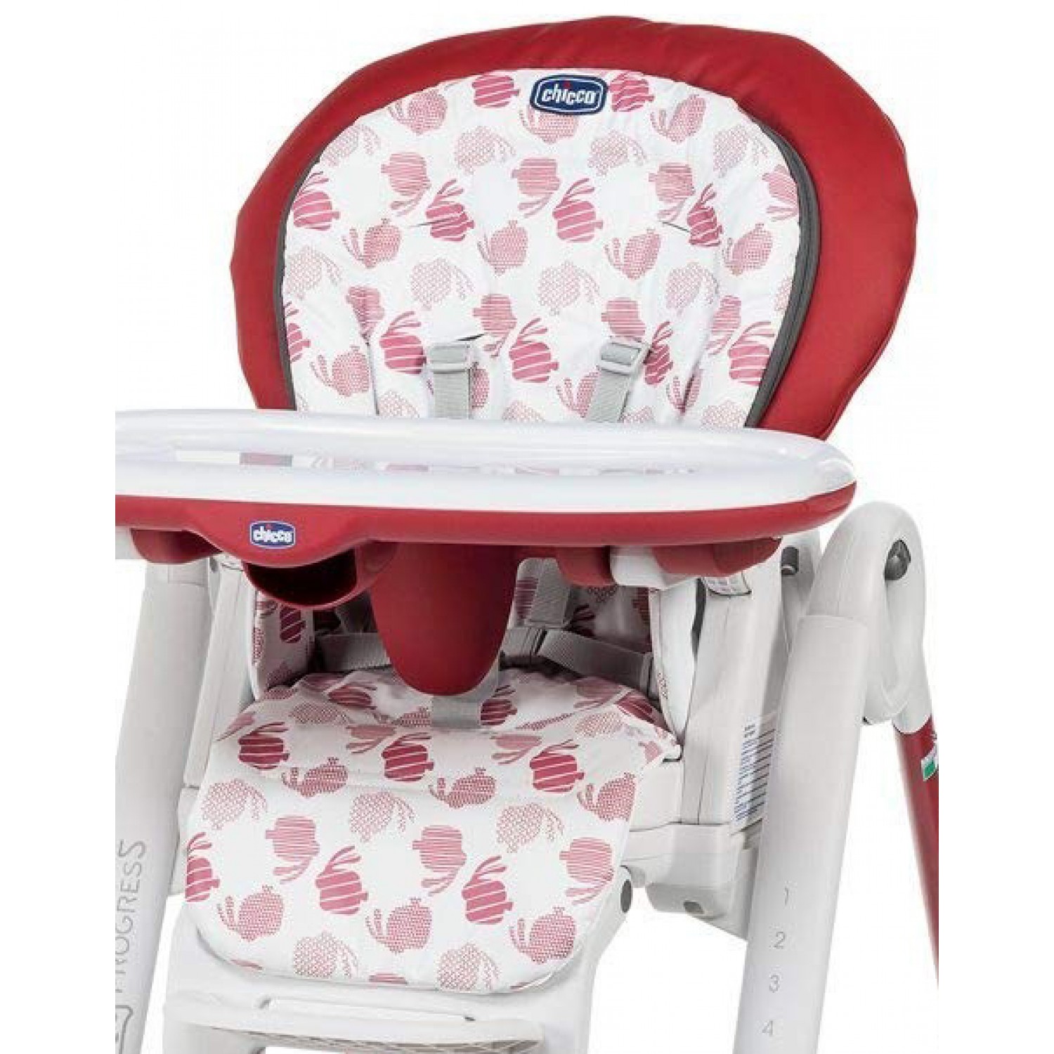 Chicco Polly Progres 5 Roter Hochstuhlbezug von CHICCO