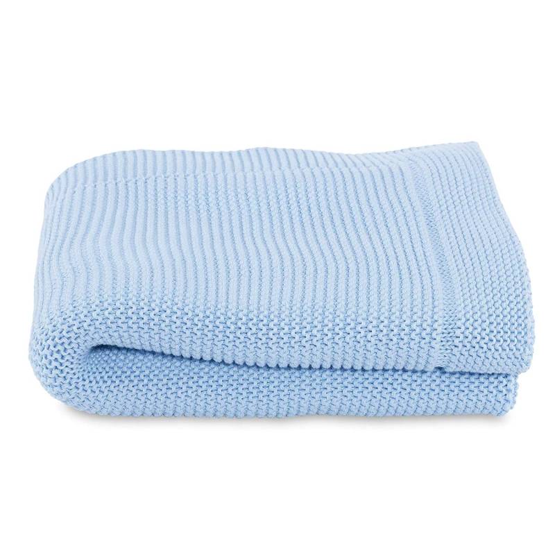 Chicco Strickdecke 100% Baumwolle Ozeanblau von CHICCO