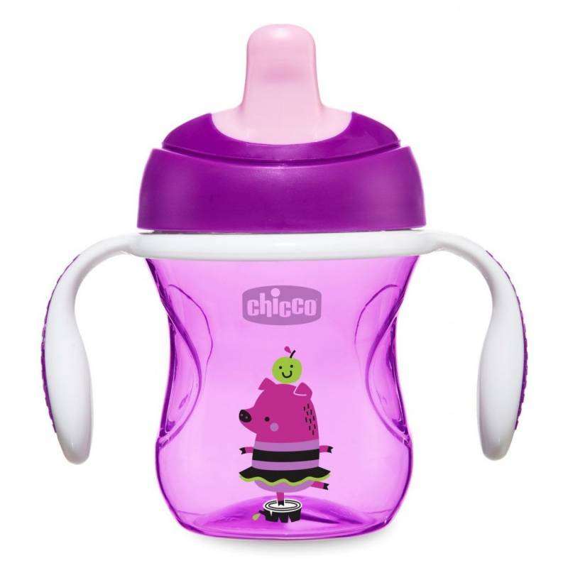 Chicco Training Cup Lila Schwein 6m + von CHICCO