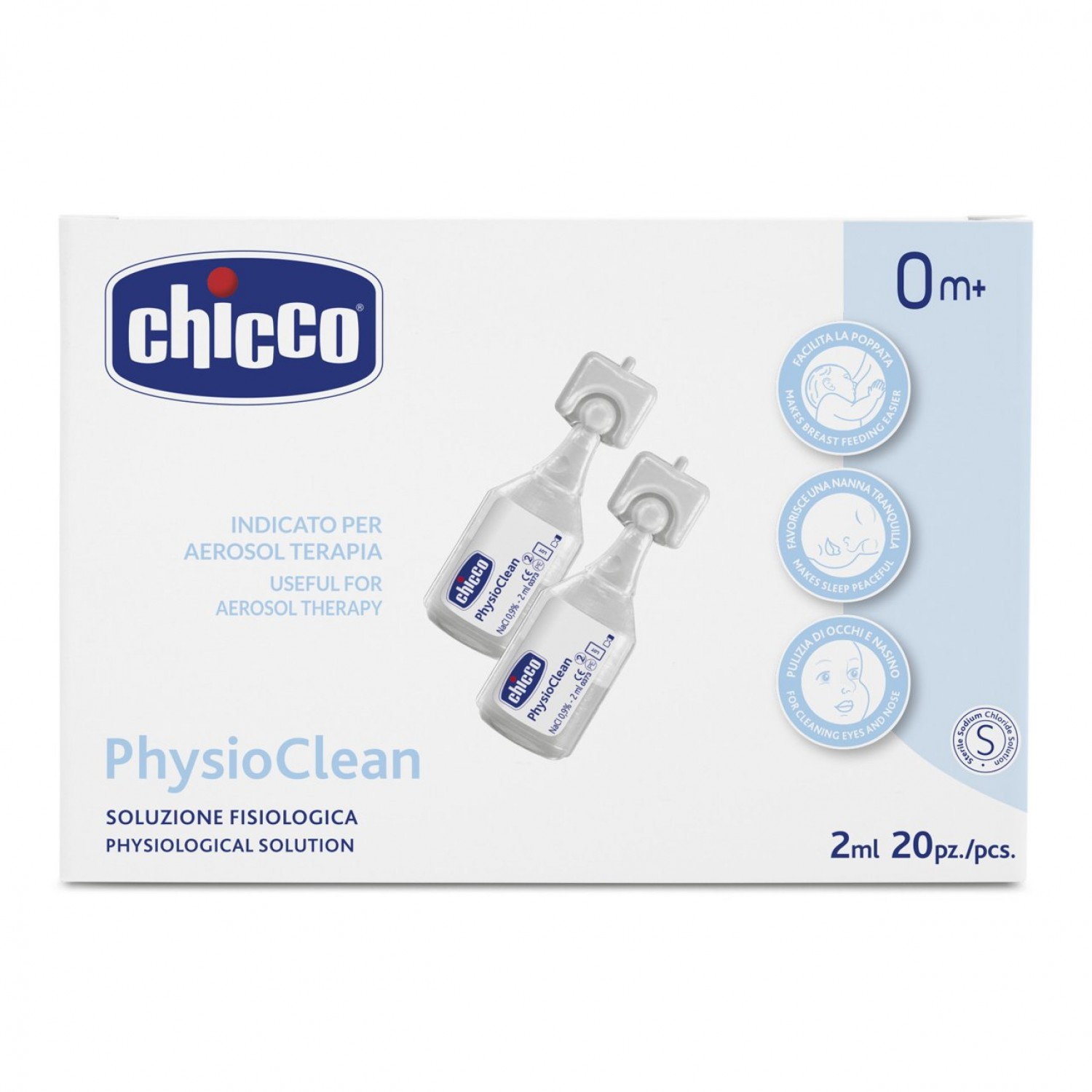 Soluzione Fisiologica Chicco PhysioClean 2 ML 20 Pz Soluzione Fisiologica Chicco PhysioClean 2 ML 20 Pz von CHICCO