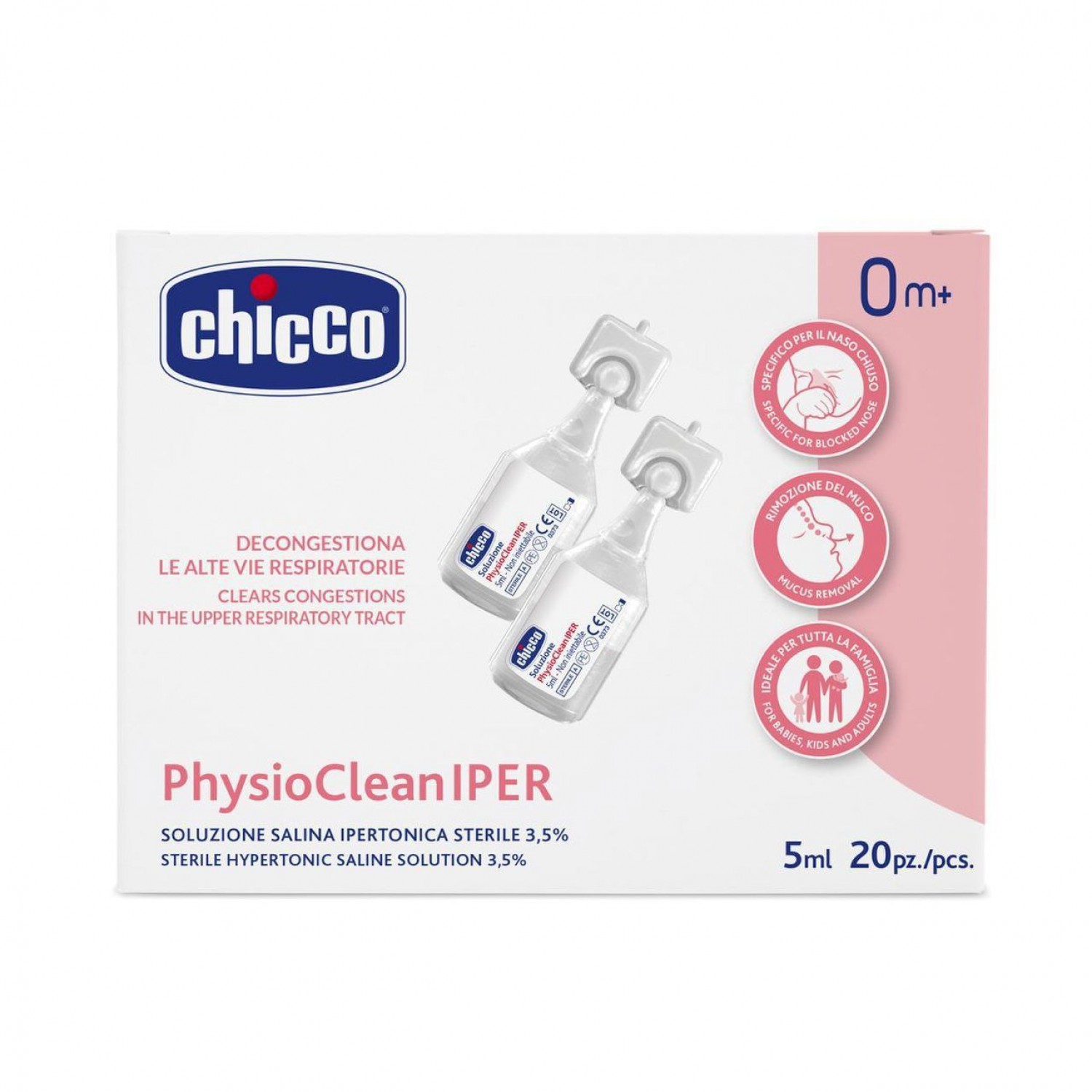 Soluzione Salina Ipertonica Chicco PhysioCleanIPER 5 ML 20 Pz Soluzione Salina Ipertonica Chicco PhysioCleanIPER 5 ML 20 Pz von CHICCO