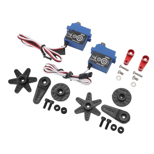 CHICIRIS 7 Kg RC-Servo mit Edelstahlgetriebe, Wasserdichter SCX10 III 4,8-7,4 V, Reibungslose Gangübergänge für 1/10 RC-Autos von CHICIRIS