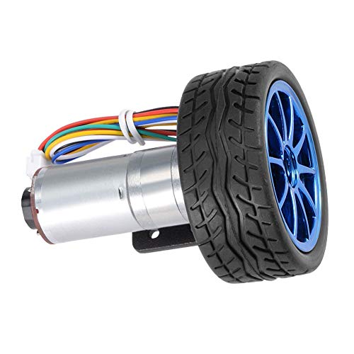 CHICIRIS DC -Motor, DC -Motorkit, DC -Motor -DC -Motorkit mit -Encoder -Zahnradmotor -Halterung 65 -mm -Radkit Smart Car Roboter für DC6V (Geschwindigkeit 50) von CHICIRIS