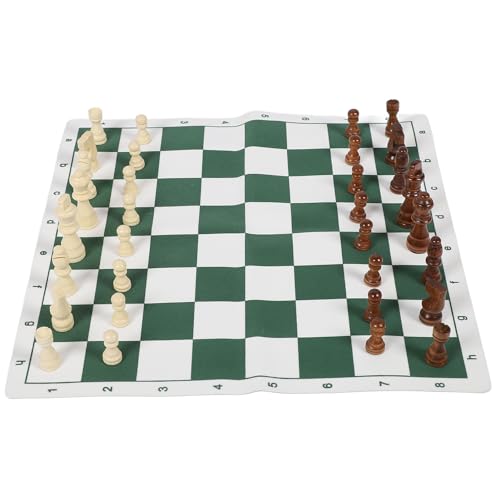 CHICIRIS Dekoratives Stück, Einzigartiges Braunes und Weißes Schach-Set-PU-Leder-Brettspiel, Nicht Rutscher für Innen- und Außen-, Langlebige Materialien CHICIRIS Dekoratives Stück, Einzigartiges Braunes und Weißes Schach-Set-PU-Leder-Brettspiel, Nicht Rutscher für Innen- und Außen-, Langlebige Materialien von CHICIRIS